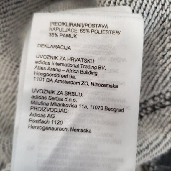 ADIDAS Hoodie Youth Medium (11-12) Sweatshirt Pullover  Grey with Gold … - Picture 10 of 10